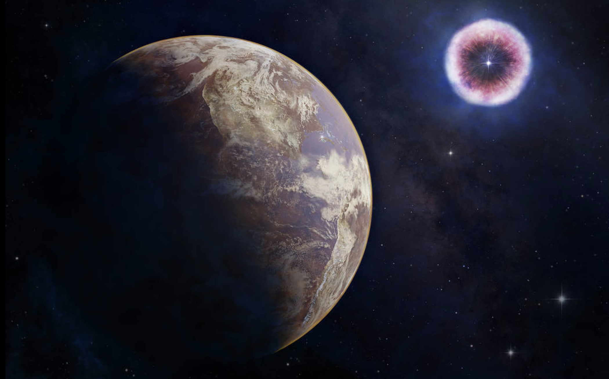 Ilustracija eksplodirajuće zvijezde. NASA/CXC/M. Weiss