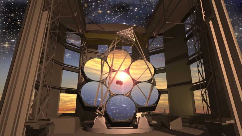 Ilustracija koja pokazuje The Giant Magellan Telescope