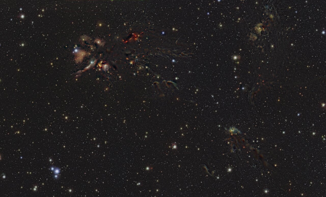 Infracrveni pogled na L1688. Zasluge: ESO.