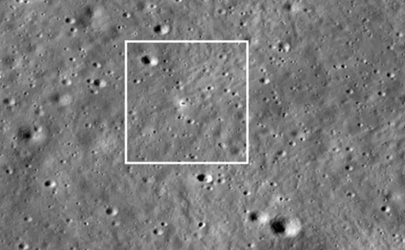 NASA-in LRO uočio Indijsku misiju na Mjesecu. Zasluge: LRO/NASA.