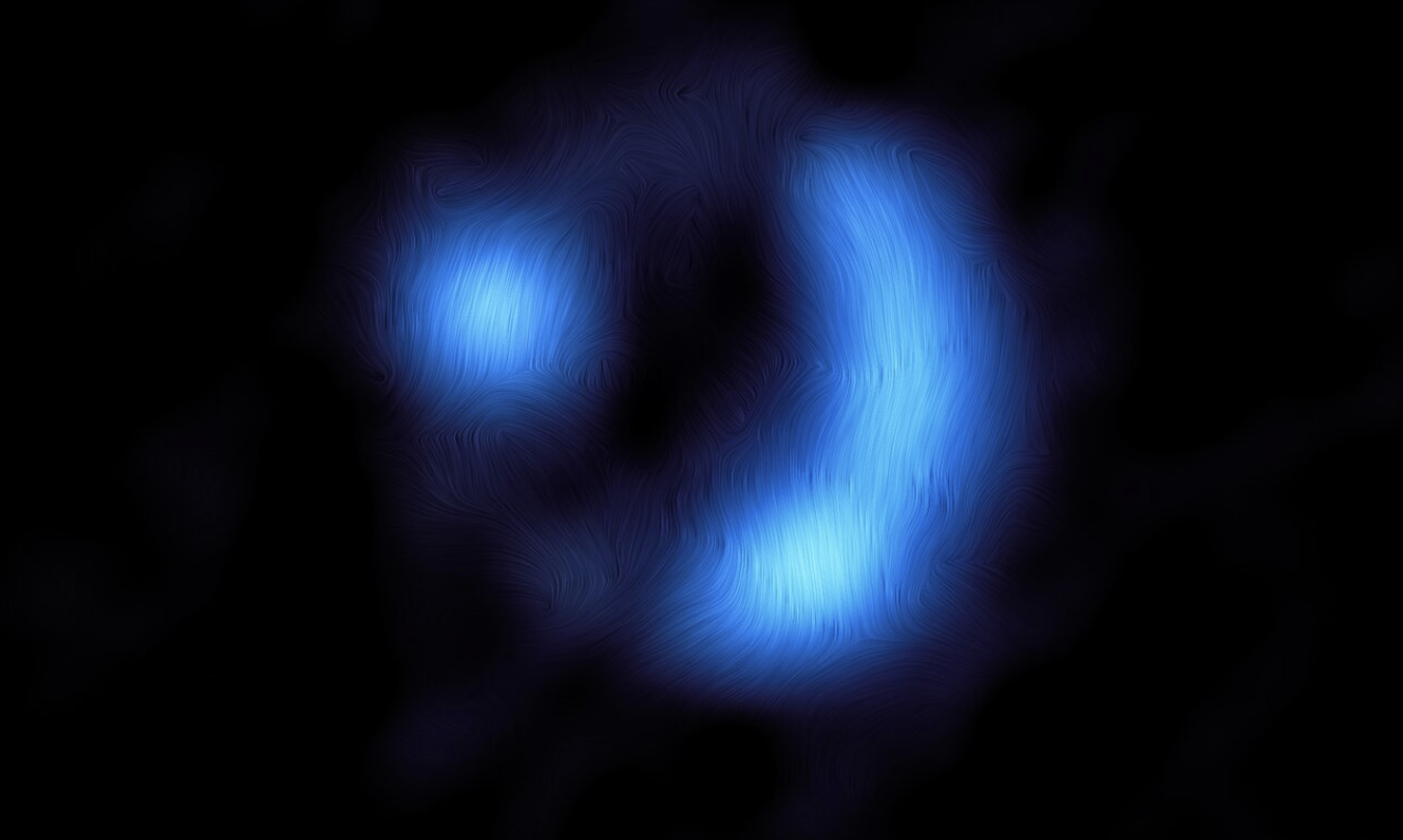 Ovo je najudaljeniji pogled na magnetsko polje galaksije. ESO.