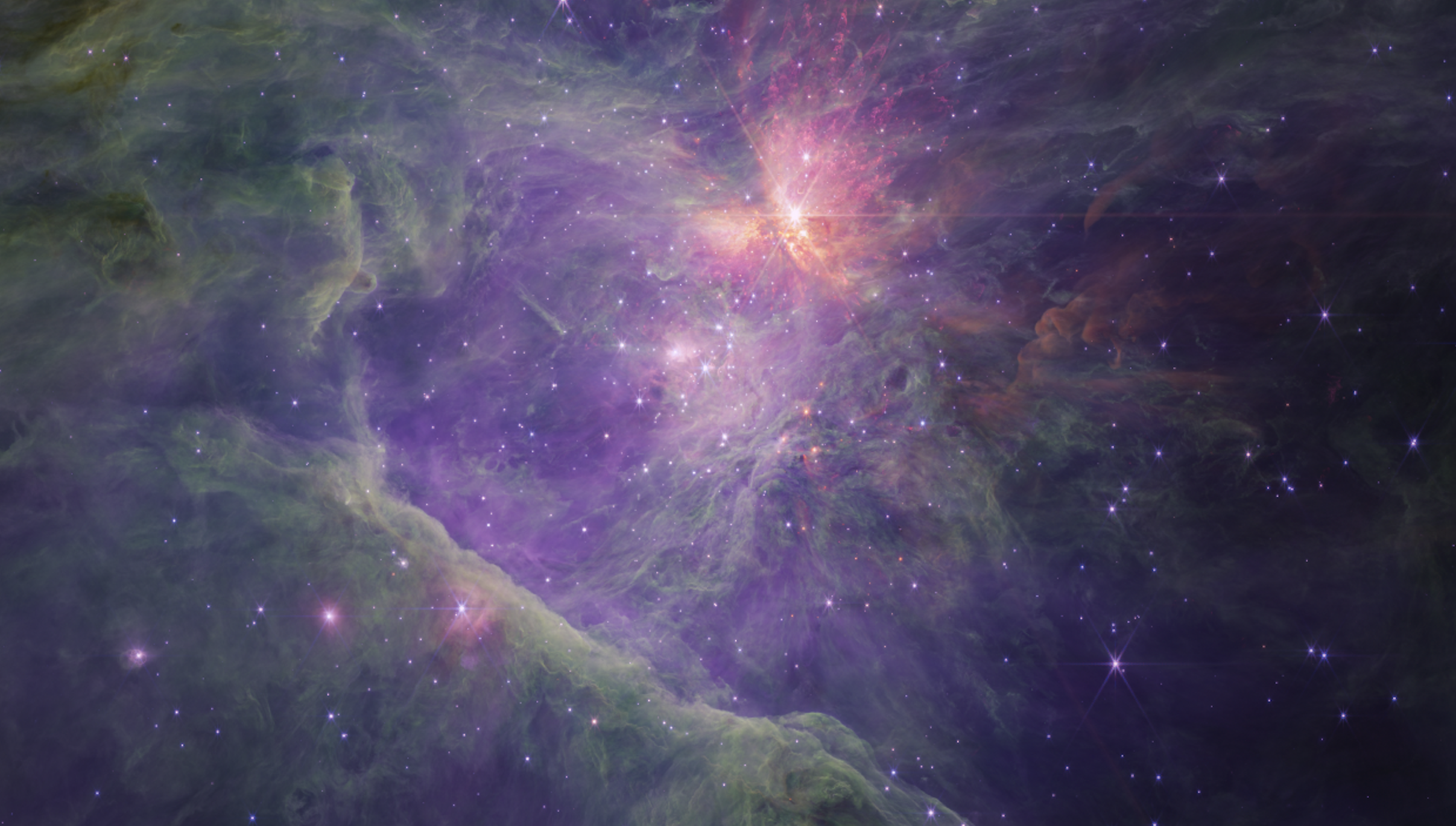 Objavljena Webbova širokokutna slika Orionove maglice na ESASky