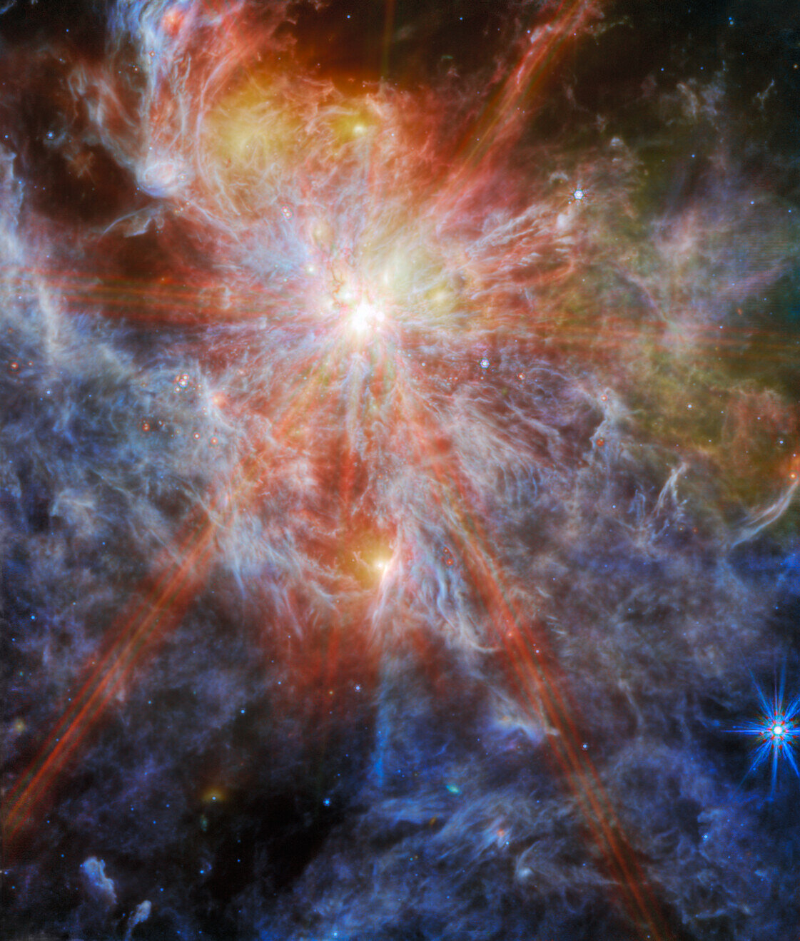 Ova maglina, poznata kao N79, predstavlja područje međuzvjezdanog atomskog vodika koje je ionizirano. Zasluge: Webb - NASA.