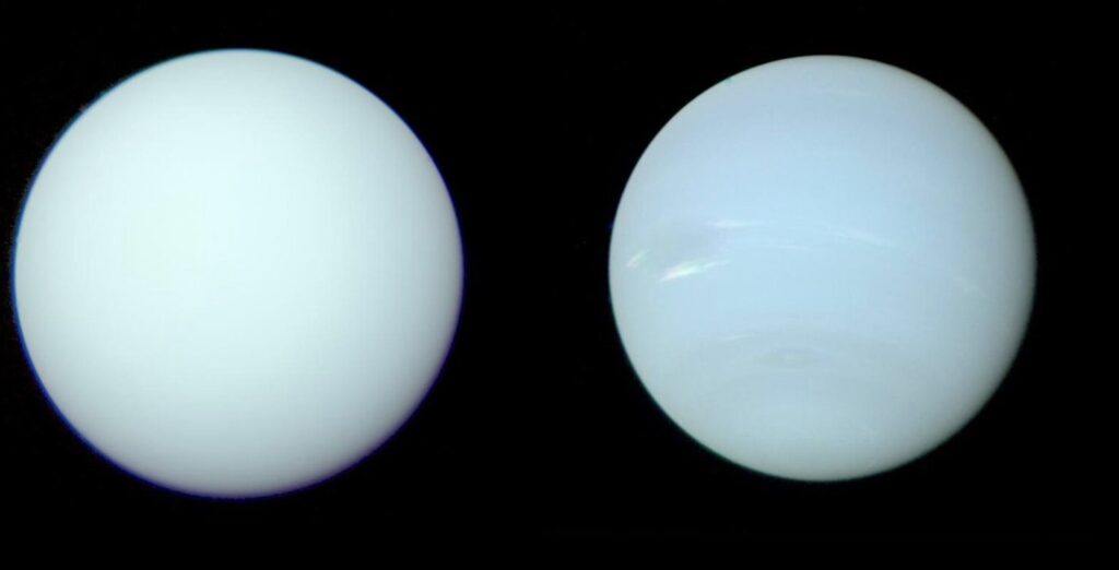 Uran i Neptun. Autor: Patrick Irwin.