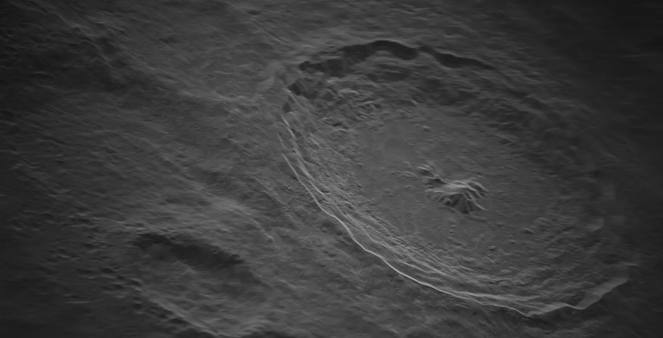 Slika mjeseca snimljena pomoću radara, Zasluge: Raytheon.