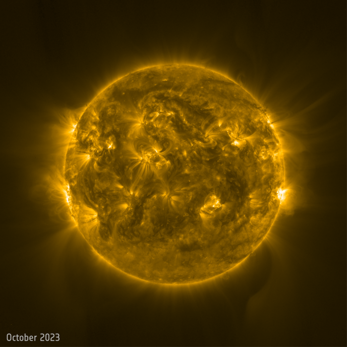 Slika površine sunca 2023. godine. Zasluge: NASA.