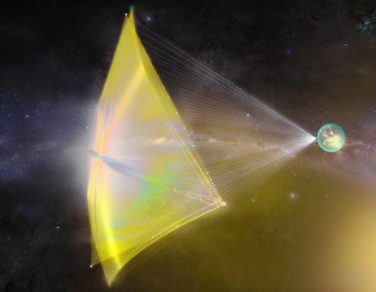 Projekt Starshot, inicijativa koju sponzorira Zaklada Breakthrough, trebao bi biti prvo međuzvjezdano putovanje čovječanstva. Zasluge: breakthroughinitiatives.org.