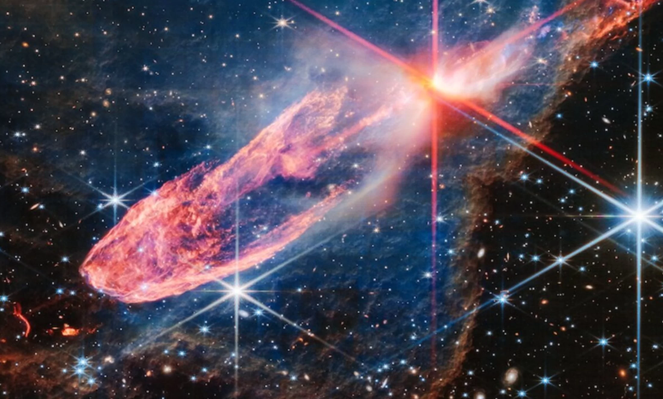 Izuzetno detaljna infracrvena slika JWST-a prikazuje zvijezde u aktivnom procesu formiranja. Zasluge NASA, ESA, CSA. Obrada slike Joseph DePasquale STScI.