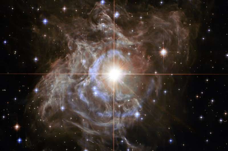 Ova slika Hubblea prikazuje RS Puppis