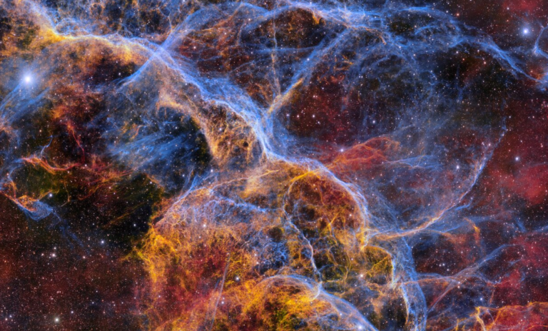 Vela Supernova. Zasluge: CTIO/NOIRLab/DOE/NSF/AURA Obrada slike: T.A. Rector (Sveučilište u Aljasci Anchorage/NOIRLab NSF-a), M. Zamani & D. de Martin (NOIRLab NSF-a).
