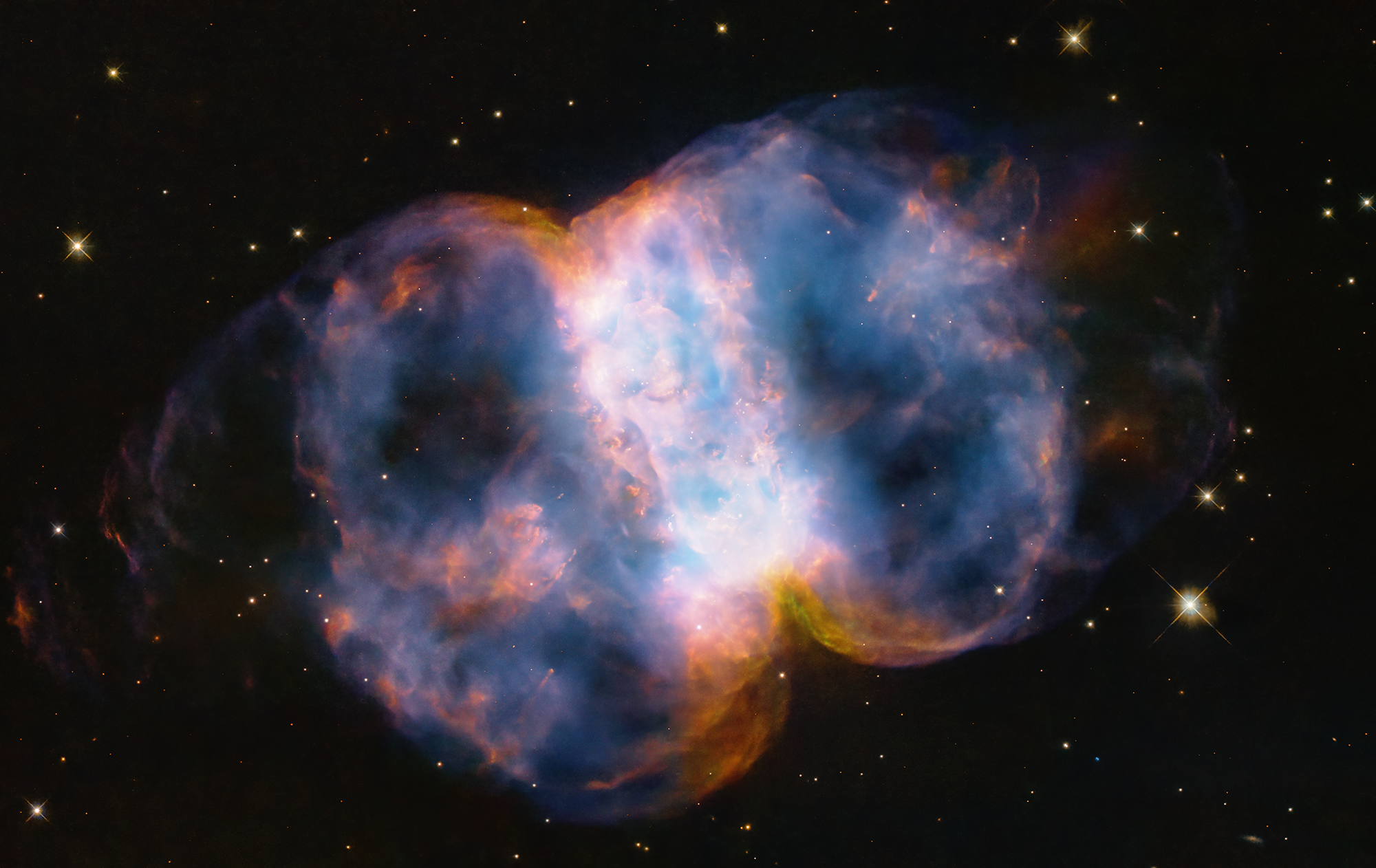 Planetarna maglica M76. Zasluge: NASA, ESA, STScI.