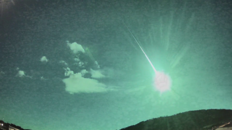Meteor iznad Španjolske. Zasluge: ESA.