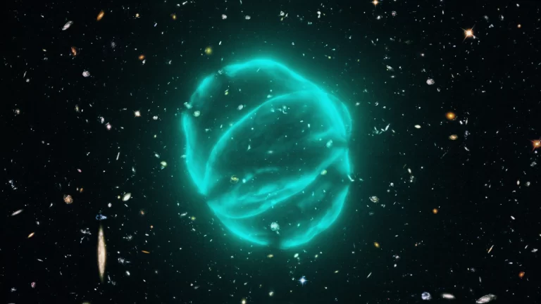 Umjetnički prikaz neobičnih radiokrugova. Zasluge: CSIRO.