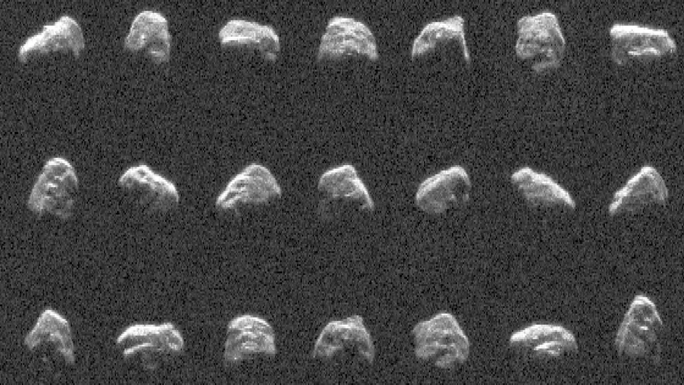 Nove "bistatičke" slike asteroida 2024 MK pokazuju da je svemirska stijena promijenila svoju orbitu oko Sunca nakon nedavnog bliskog susreta sa Zemljom. (Izvor slike: NASA/JPL-Caltech).