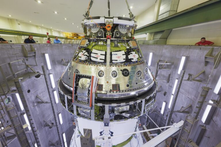 Orion letjelica u pripremi. Zasluge: NASA.