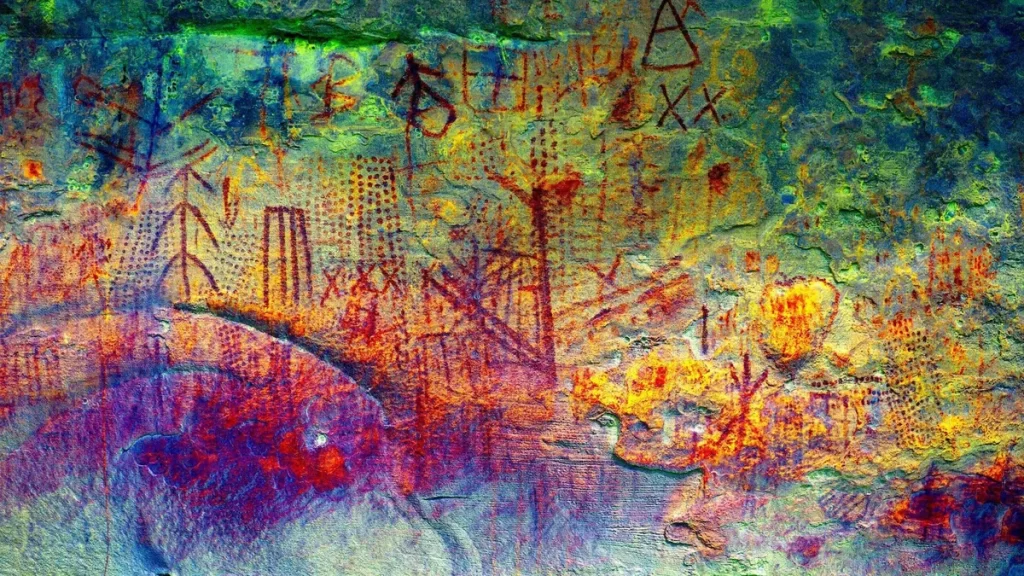 Detaljan prikaz dijela stijenske umjetnosti pronađene u Venezueli. (Izvor slike: José Miguel Pérez-Gómez).