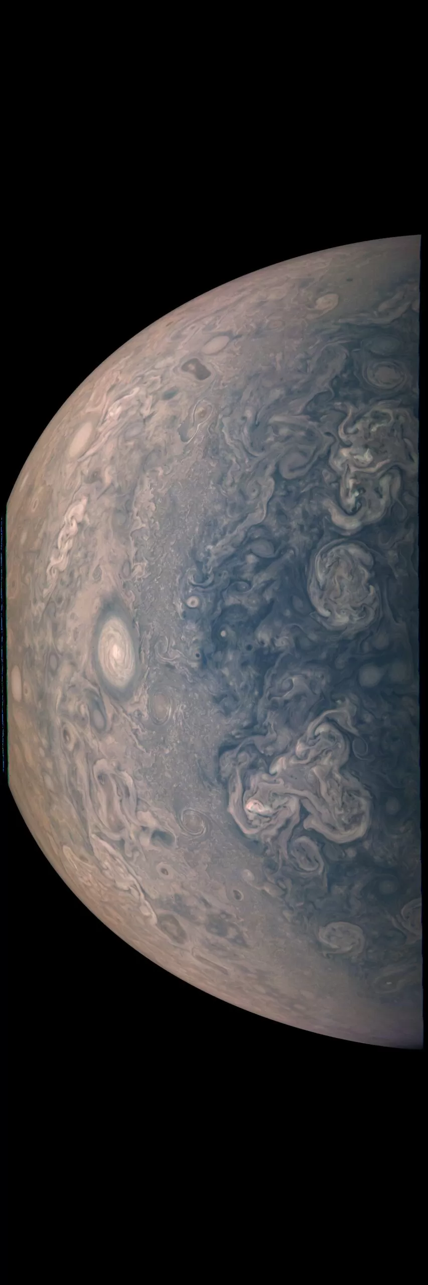 Prekrasne boje Jupitera. Credit : NASA / JPL / SwRI / MSSS / Gerald Eichstädt.