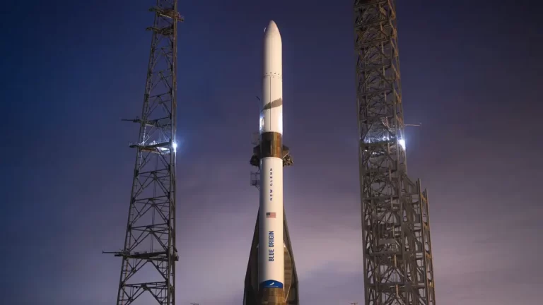Raketa New Glenn. Zasluge: Blue Origin.
