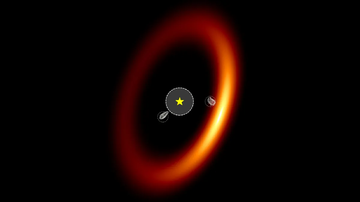 Astronomi su upotrijebili interferometrijski način rada svemirskog teleskopa James Webb za proučavanje egzoplanetarnog sustava PDS 70. (Izvor: Blakely et al., 2024, CC BY 4.0).