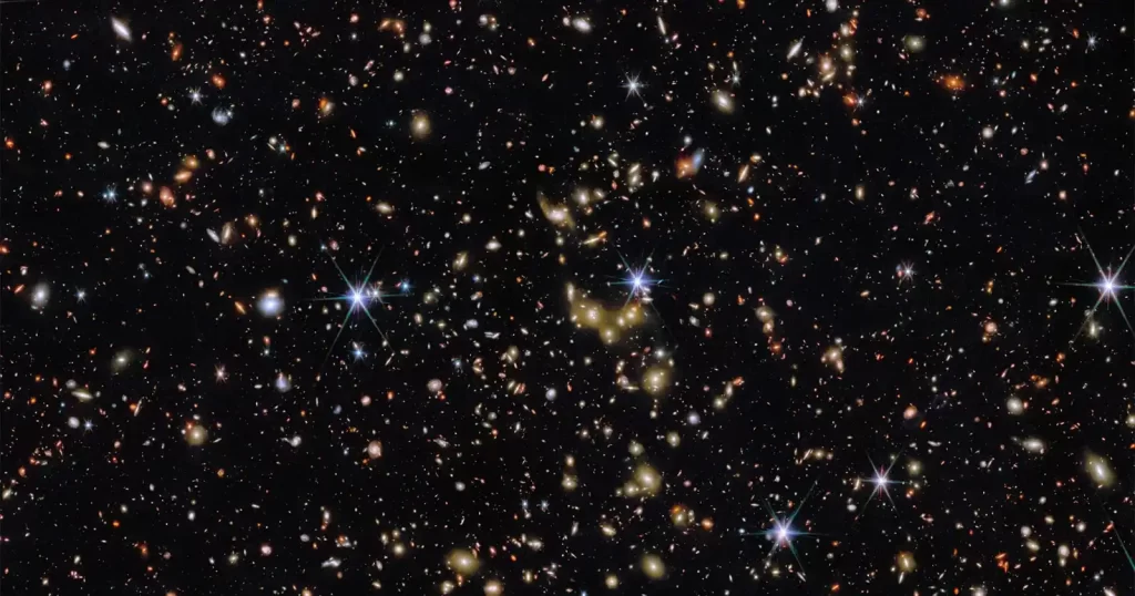 Nova fotografija James Webba. Izvor: ESA/Webb, NASA i CSA, G. Gozaliasl, A. Koekemoer, M. Franco i tim COSMOS-Web.