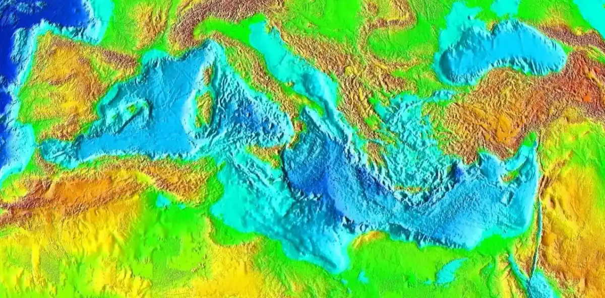 Znanstvenici su mapirali zaboravljeni kontinent. Ovo je topografska karta Europe. Wikimedia Commons.