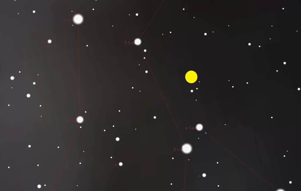 Nova na nebu V462 Lupi