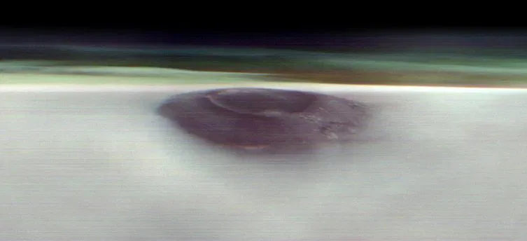 Arsia Mons na nedavno objavljenim snimkama orbitera Mars Odyssey (Izvor: NASA/JPL-Caltech/ASU)