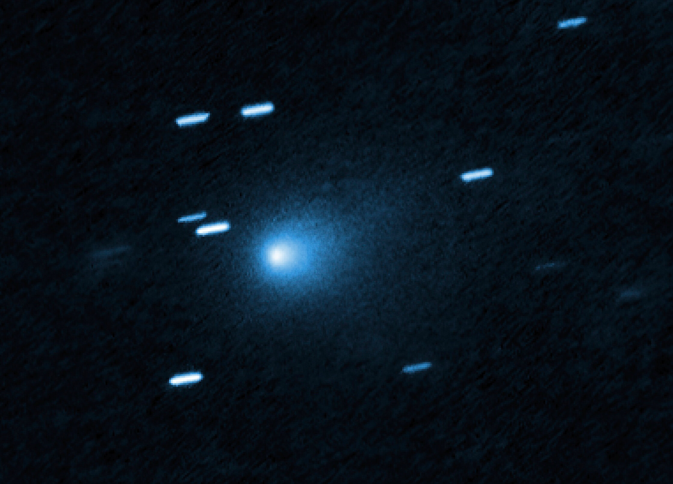 Ovu sliku, koju su omogućili NASA i Europska svemirska agencija, snimio je Hubble 21. srpnja 2025., kada je među­zvjezdani komet 3I/ATLAS bio udaljen 277 milijuna milja od Zemlje. Izvor: NASA/Europska svemirska agencija