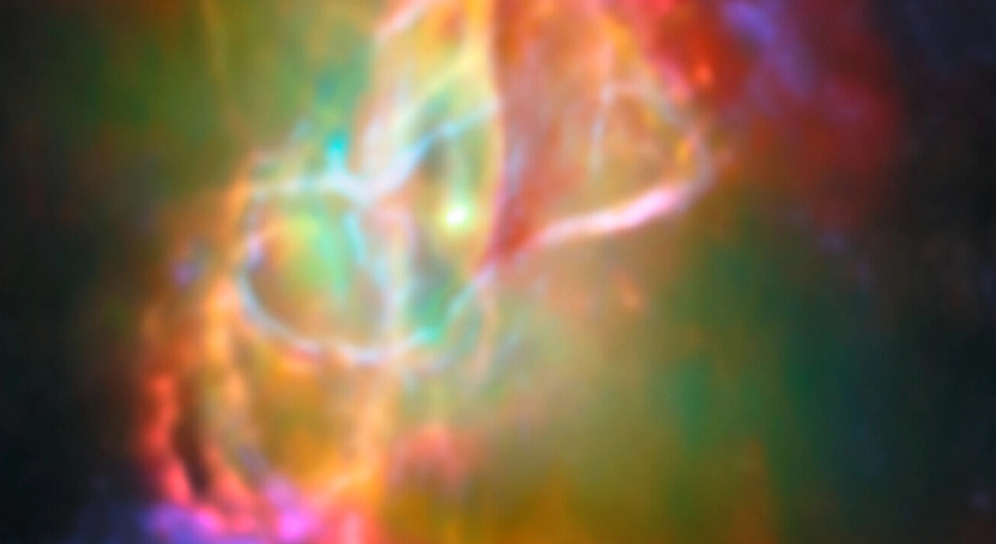 Ova slika, koja spaja infracrvene podatke s James Webb Space Telescopea (JWST) i submilimetarska opažanja s mreže Atacama Large Millimeter/submillimeter Array (ALMA), prikazuje torus i međusobno povezane mjehure prašnjavog plina koji okružuju središnju zvijezdu Maglice Leptir. Izvor: ESA/Webb, NASA i CSA, M. Matsuura, ALMA (ESO/NAOJ/NRAO), N. Hirano, M. Zamani (ESA/Webb).