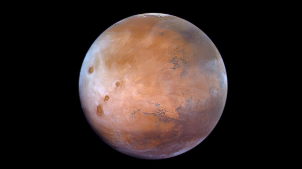 Poznavanje načina na koji se oblaci na Marsu formiraju i raspršuju tijekom cijelog dana moglo bi produbiti razumijevanje njegove klime. Izvor: Noora Rashed Alsaeed, UAE Space Agency