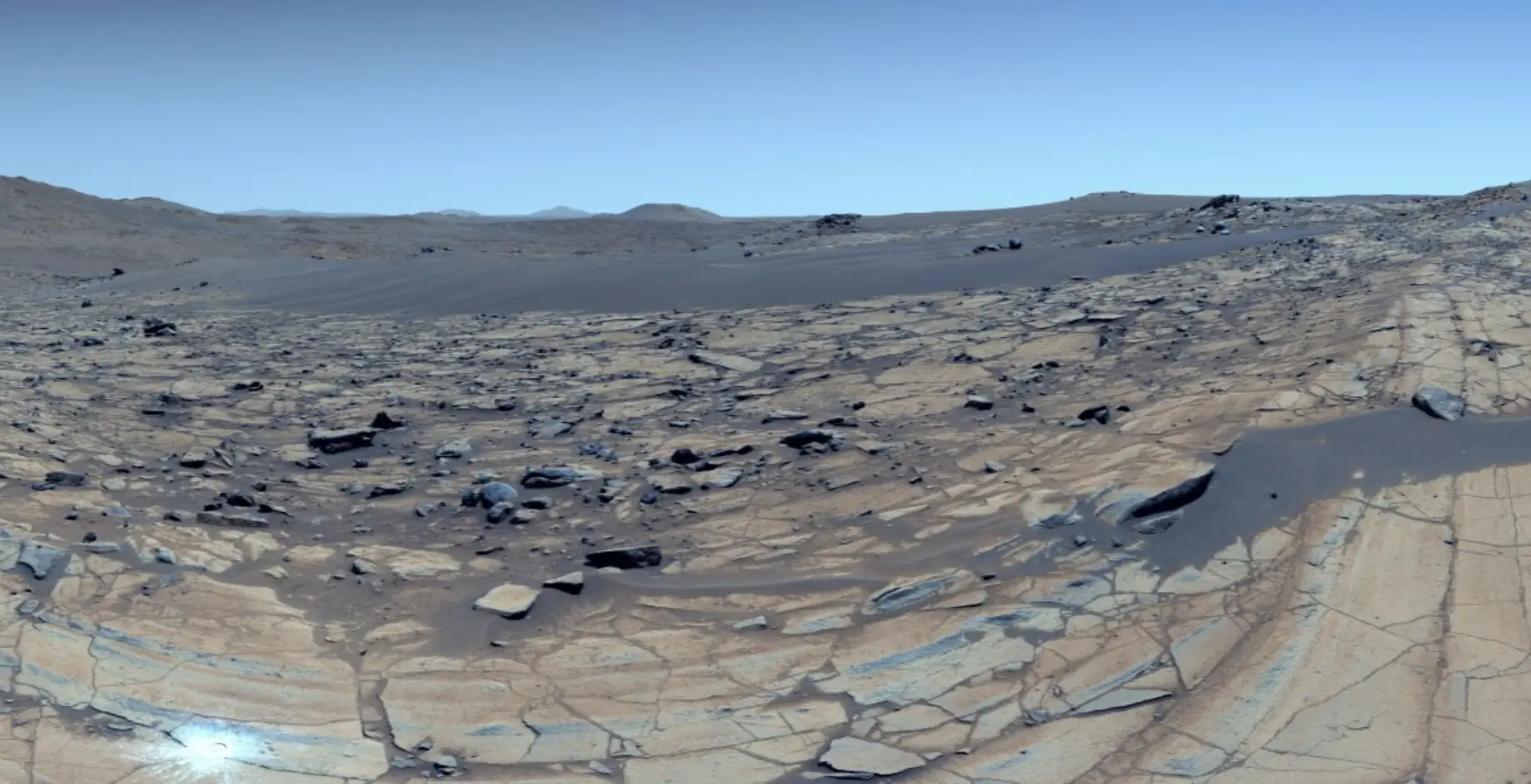 Dio panorame Marsa. Izvor: NASA / JPL-Caltech / ASU / MSSS.