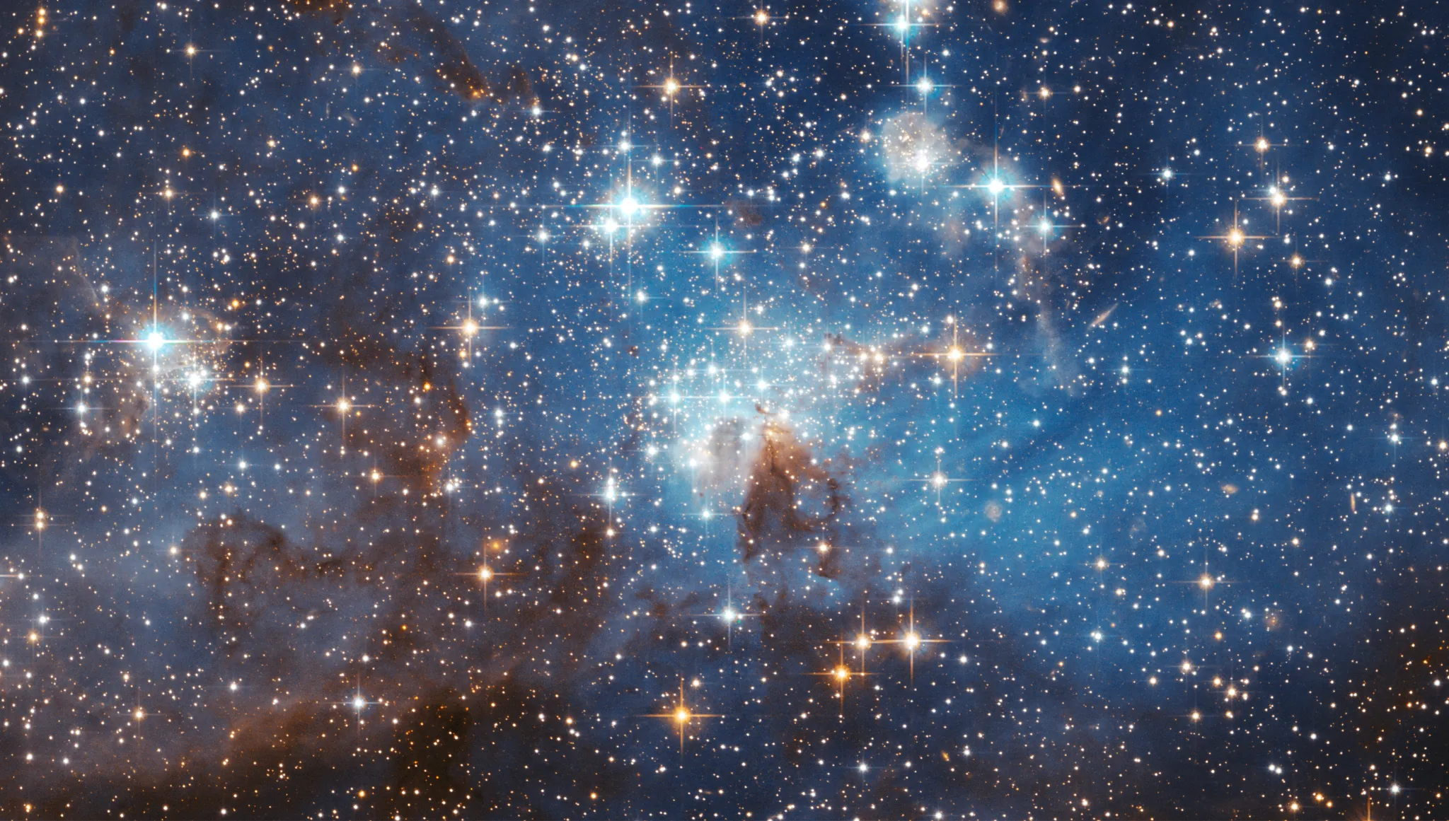 Regija nastanka zvijezda LH 95 u Velikom Magellanovu oblaku. Izvor: NASA, ESA i tim Hubble Heritage (STScI/AURA) – suradnja ESA/Hubble.