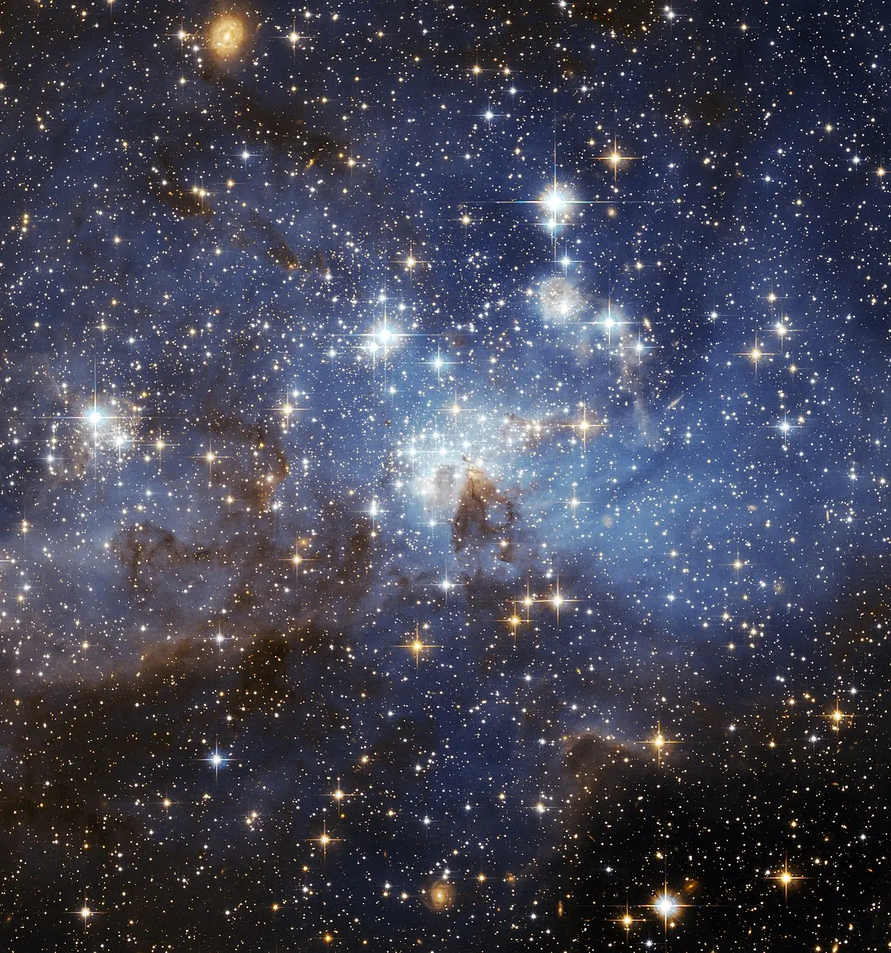 LH 95 – regija gdje se rađaju zvijezde, snimljena u Velikom Magellanovu oblaku.Izvor: NASA, ESA, Hubble Heritage tim (STScI/AURA) – ESA/Hubble.