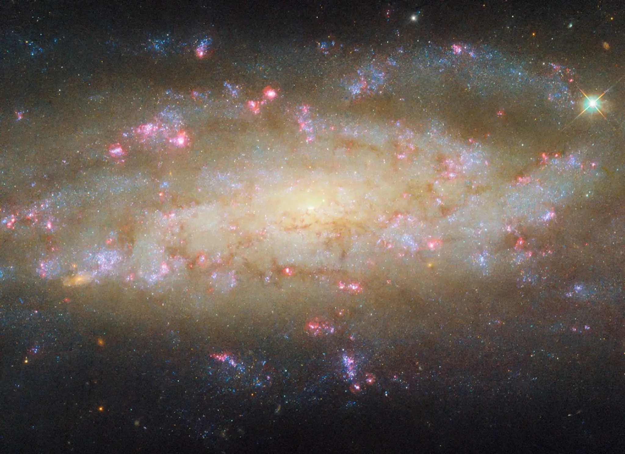 Ova snimka NASA/ESA svemirskog teleskopa Hubble prikazuje galaksiju NGC 7456. Izvor: ESA/Hubble & NASA, D. Thilker