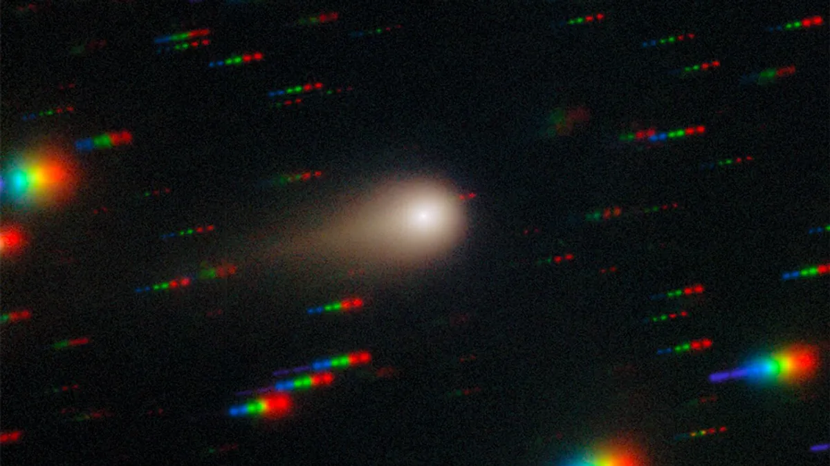 Pogled na međuzvjezdani objekt 3I/ATLAS snimljen instrumentom Gemini Multi-Object Spectrograph. Zasluge za snimku: NSF NOIRLab