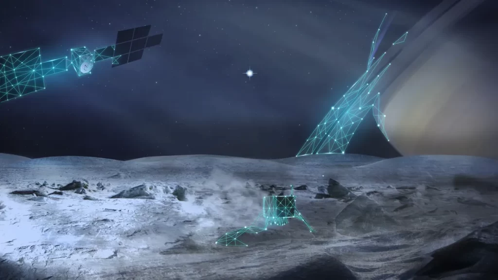 ESA planira da orbiter i lender stignu na Enceladus oko 2052. godine. Izvor: ESA