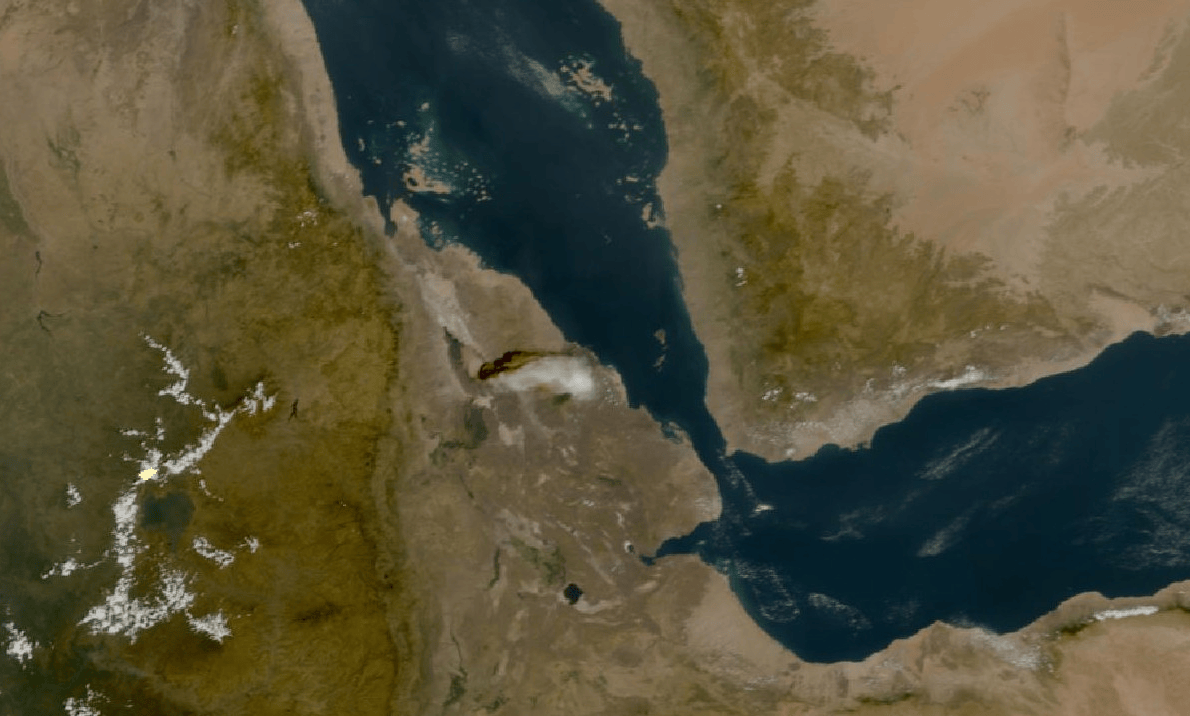Erupciju vulkana Hayli Gubbi zabilježile su satelitske snimke, a oblak pepela dosegnuo je visinu od oko 13,7 kilometara.(Izvor: ©EUMETSAT 2025)