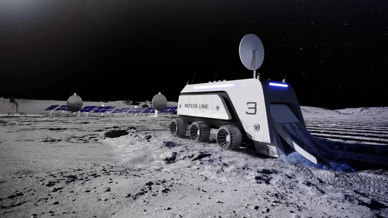 Lunarni rover Interlune. Zasluge: Interlune.
