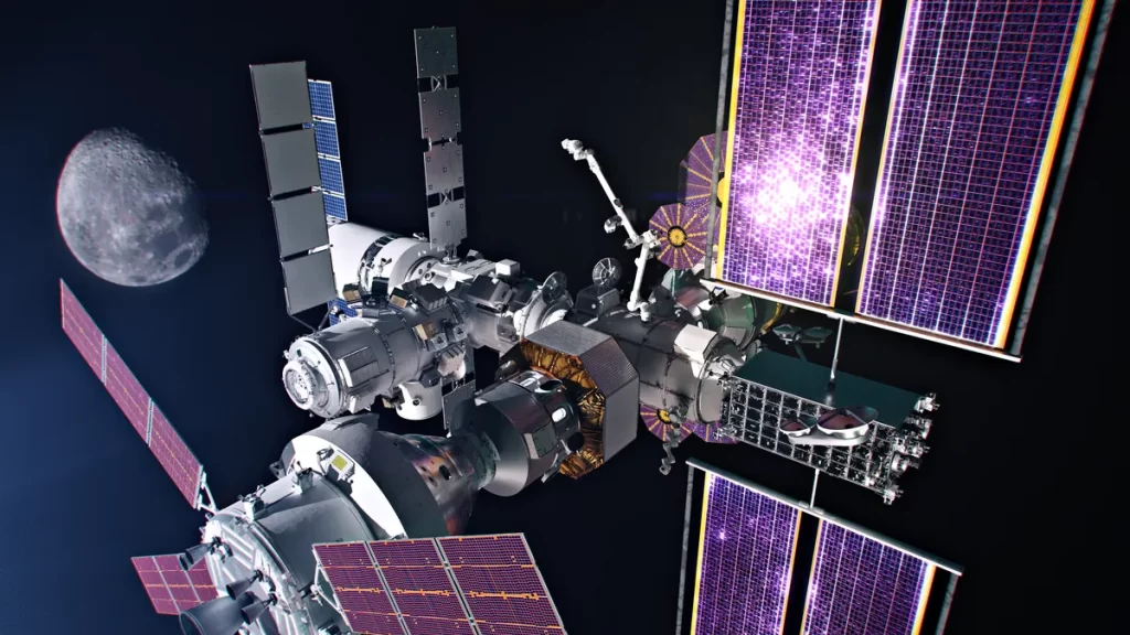 Lunar Gateway bit će prva međunarodna svemirska postaja u orbiti oko Mjeseca. Zasluge za sliku: NASA