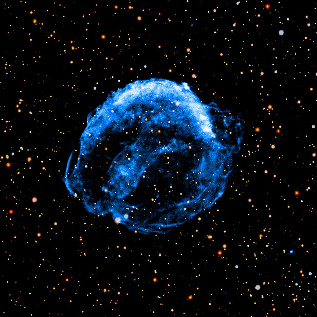 Keplerova Supernova. Zasluge: Credit: X-ray: NASA/CXC/SAO; Optical: Pan-STARRS.