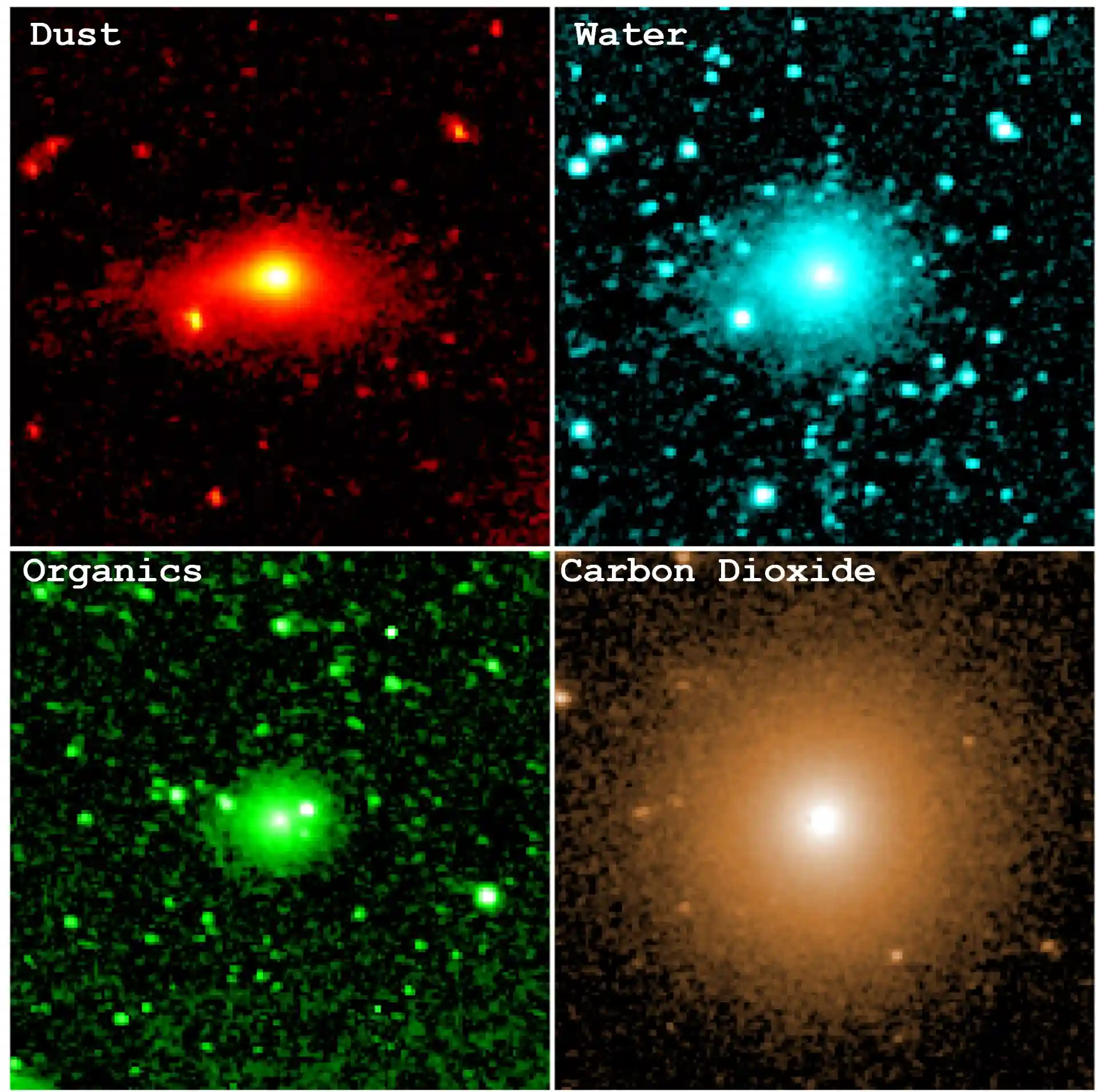 Snimke objekta 3I/ATLAS koje je misija SPHEREx prikupila u prosincu 2025. Zasluge: NASA/JPL-Caltech.