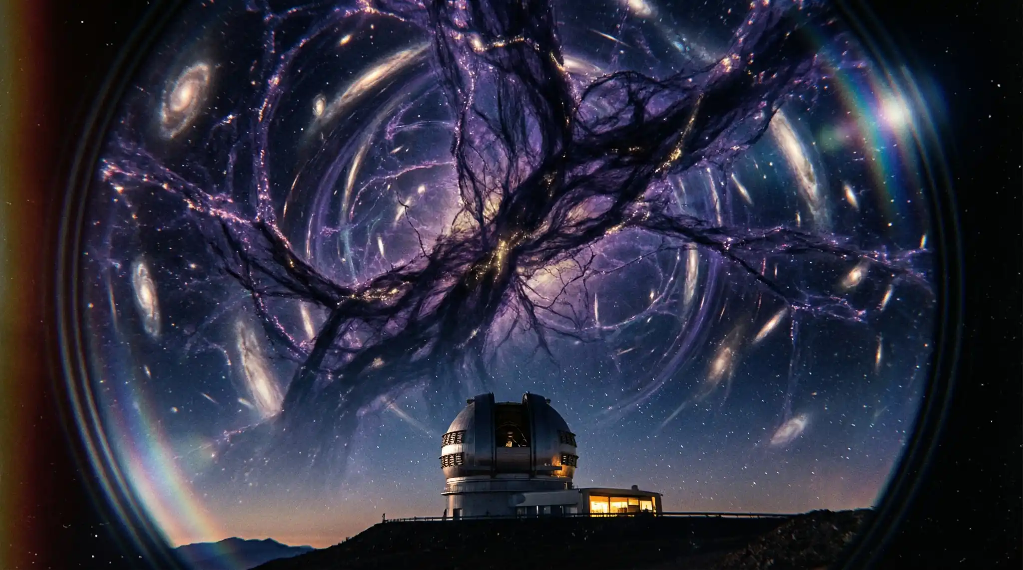 Ilustracija tamne tvari.