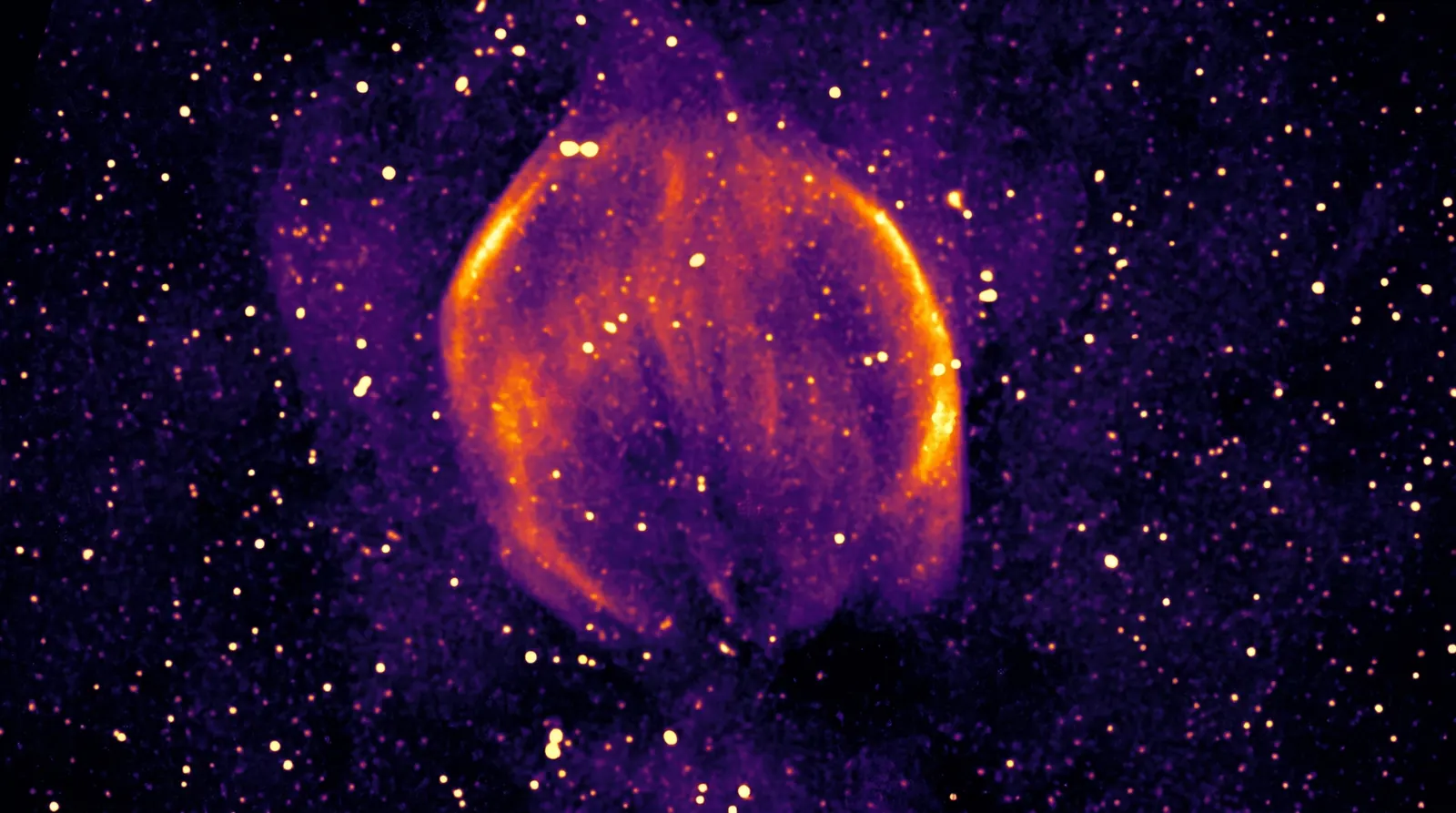 ASKAP-ova slika ostatka supernove Abeona (G310.7–5.4). Izvor: arXiv (2026). DOI: 10.48550/arxiv.2604.19897.