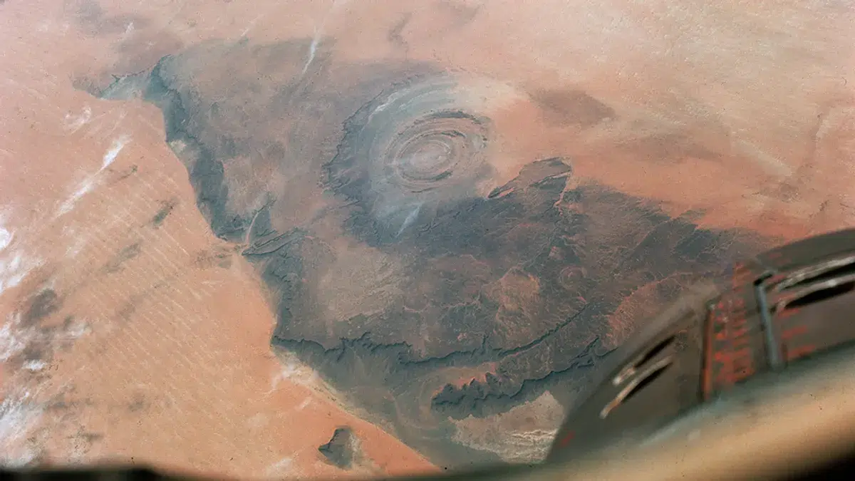 Struktura Richat, snimljena iz letjelice Gemini IV.Autor slike: NASA