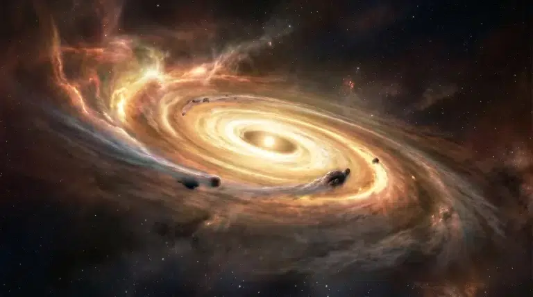 Otkriveno kako plin oko mladih zvijezda prelazi u diskove iz kojih nastaju planeti