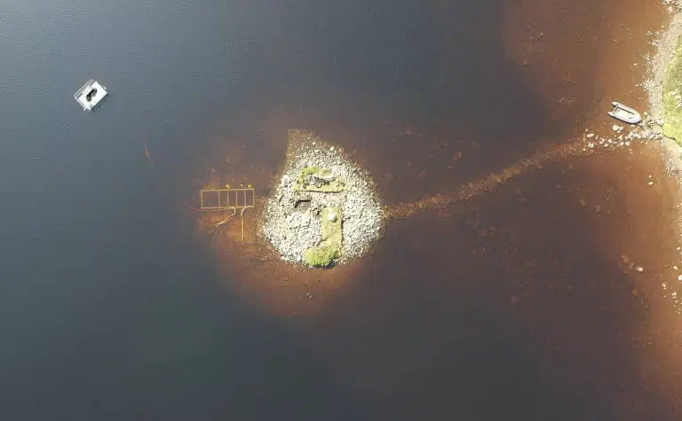Crannog u jezeru Loch Bhorgastail toliko je star da prethodi Stonehengeu. Autor fotografije: Sveučilište Southampton