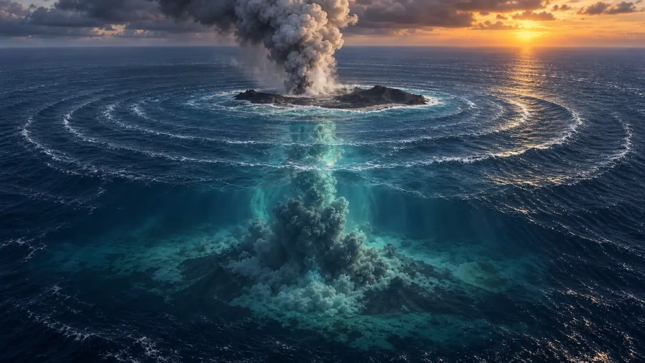 Podmorska erupcija vulkana Hunga Tonga i širenje tsunamija