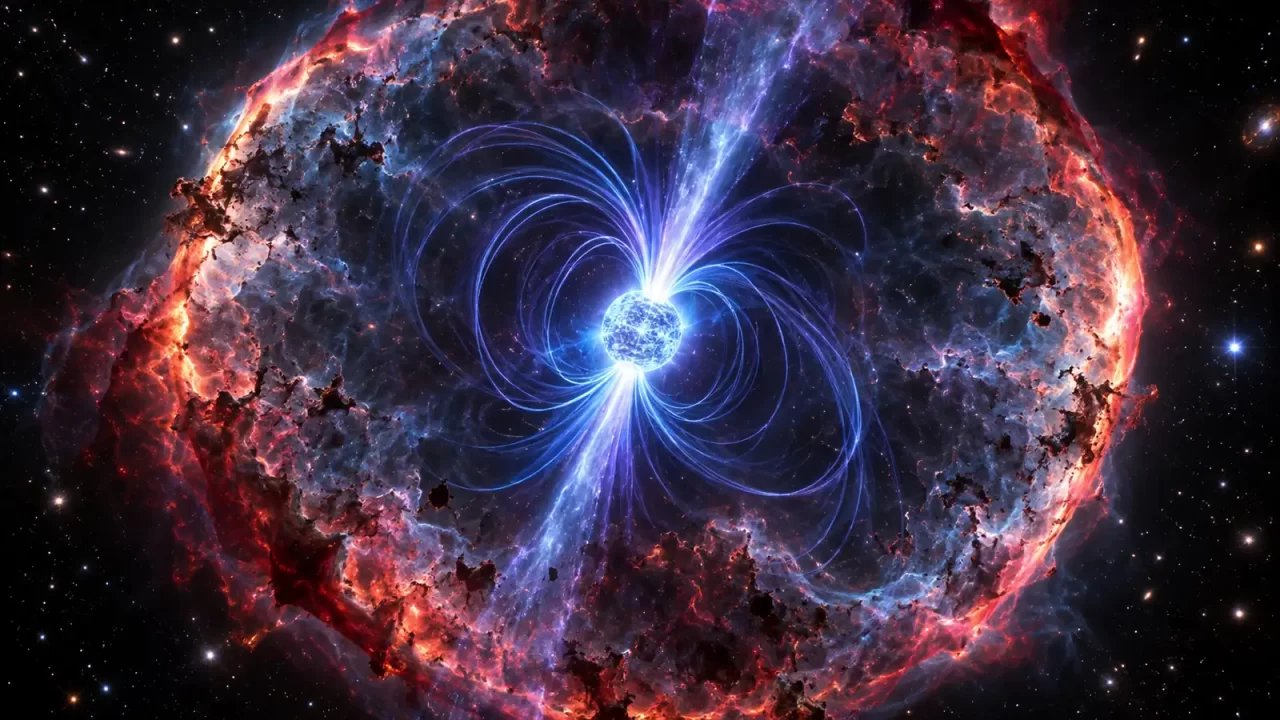 Magnetar u središtu mladog ostatka supernove s naglašenim magnetskim poljem