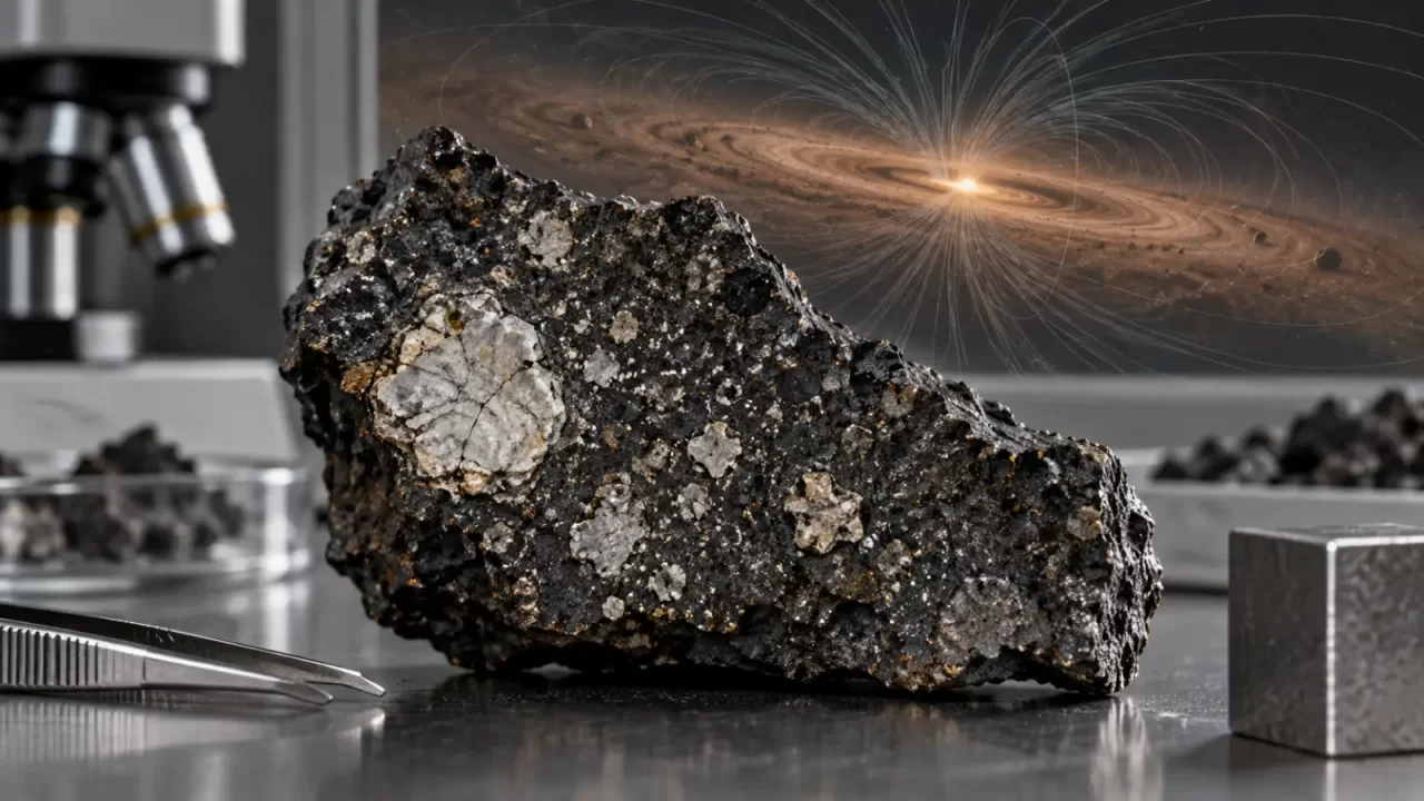 Umjetnički prikaz mladog Sunca okruženog plinom, prašinom i mineralnim zrncima u protoplanetarnom disku.
