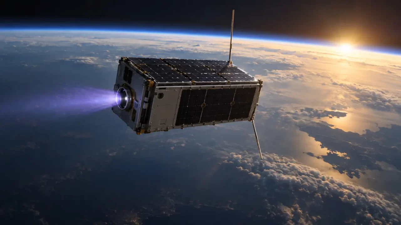 Satelit s plazmenim potisnikom u vrlo niskoj Zemljinoj orbiti